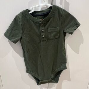 Cat & Jack Olive Baby bodysuit 18m